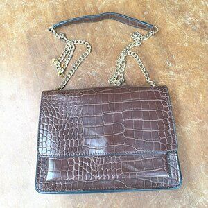 NOATD Chocolate Brown Leather Purse w/ Shoulder Strap — PRE-OWNED